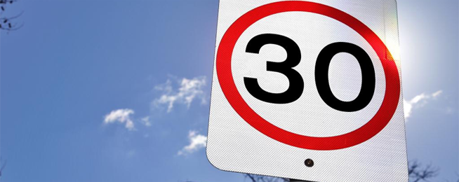 30km speed limit