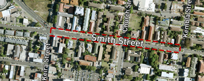 Smith Street cycleway Wollongong